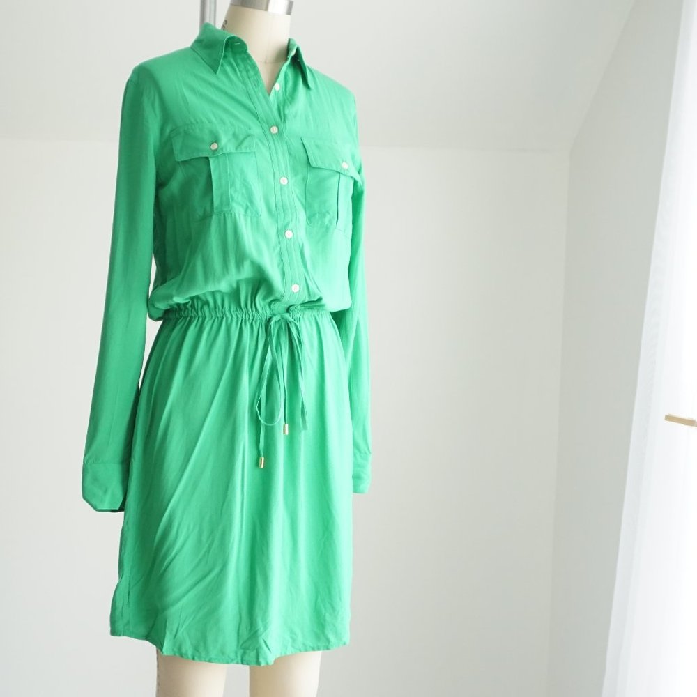 *NWT* Ralph Lauren Green Shirt Dress Size 4